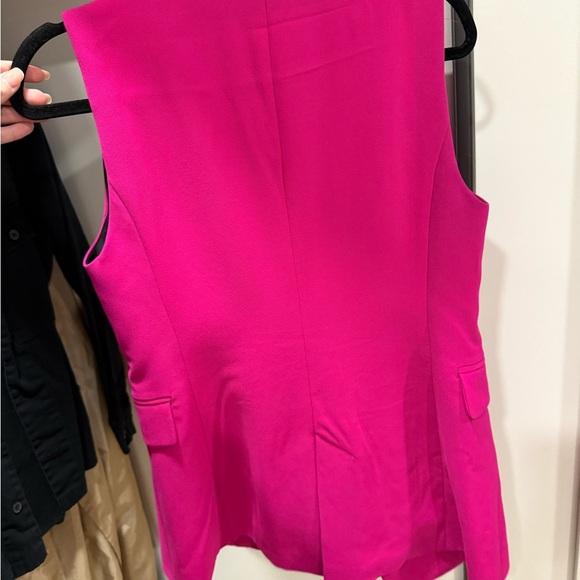 Zara Fuchsia Double-Breasted Vest - Picture 5 of 7